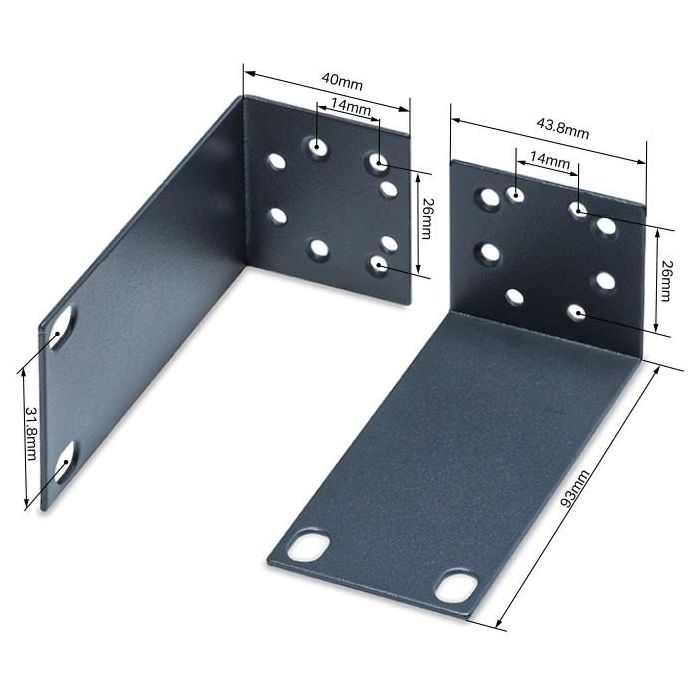 TP-Link Omada RackMount Kit-13: Kit de Montaje Metálico Negro para Instalar Switches y Controladores de Red en Rack 1