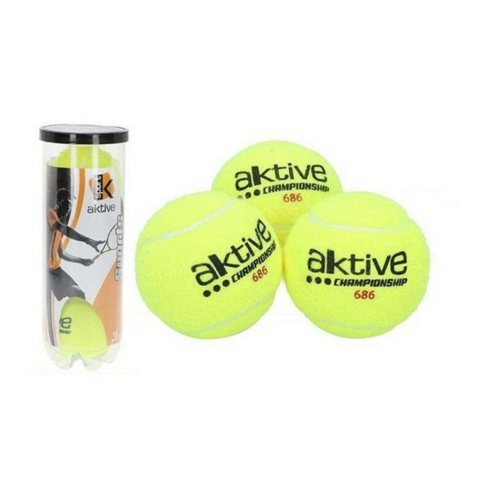 Bote 3 pelotas tenis - aktive sports