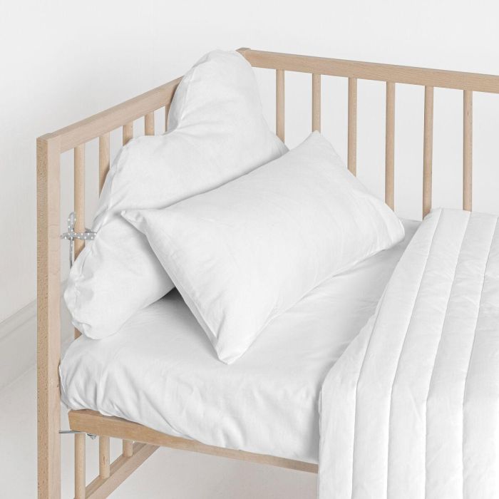 Protector de Cuna HappyFriday BASIC KIDS Blanco 40 x 10 x 60 cm 1 Protector de Cuna HappyFriday BASIC KIDS Blanco 40 x 10 x 60 cm 1