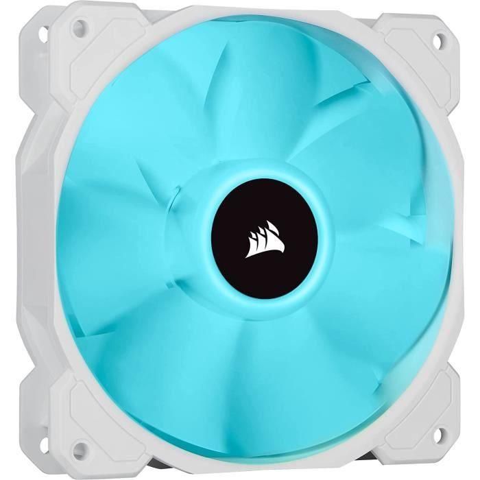 Ventilador CORSAIR Serie SP - Blanco SP120 RGB ELITE - Ventilador LED RGB de 120 mm con AirGuide - Paquete individual (CO-9050136-WW) 5 Ventilador CORSAIR Serie SP - Blanco SP120 RGB ELITE - Ventilador LED RGB de 120 mm con AirGuide - Paquete individual (CO-9050136-WW) 5
