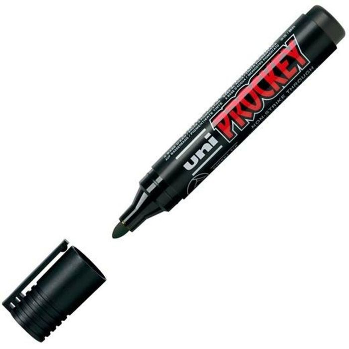 Rotuladores Uni-Ball Prockey PM-122 Negro (12 Unidades) 1 Rotuladores Uni-Ball Prockey PM-122 Negro (12 Unidades) 1