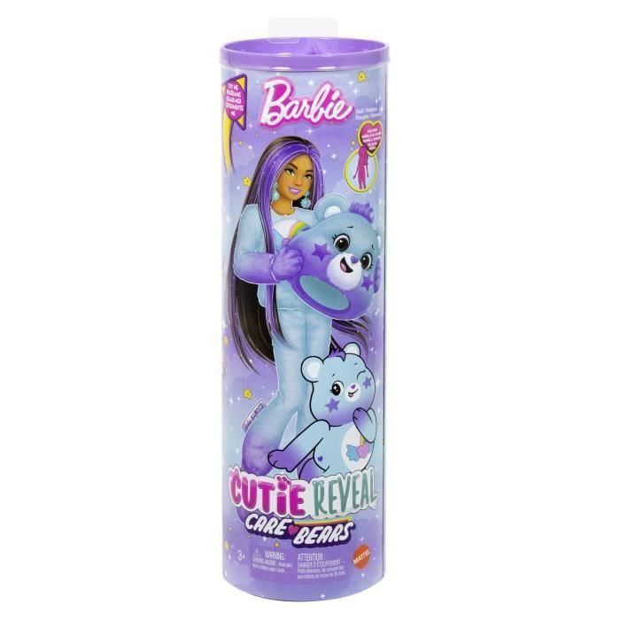 Barbie Jfv61 Cutie Reveal Oso Amoroso Sueño Brillante Muñeca de moda con disfraz de peluche y accesorios sorpresa 4