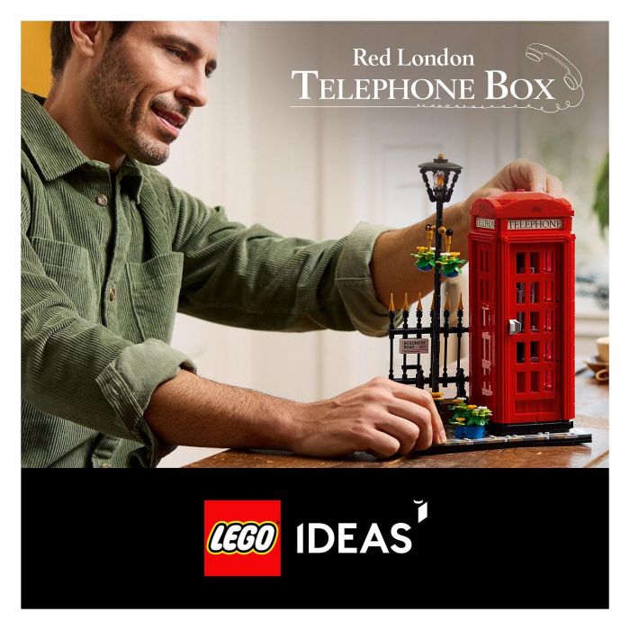 LEGO Ideas Cabina Telefónica Roja de Londres 21347, Juego de Construcción, 1460 Piezas, Multicolor