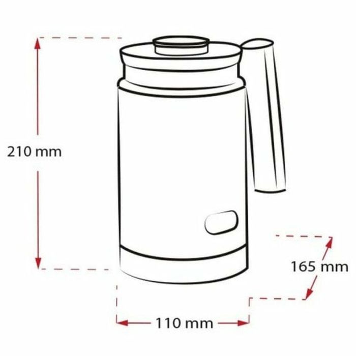 Melitta 1014-02 Cremio II Espumador de leche Inalámbrico 450W para espuma caliente o fría 150ml Negro 1