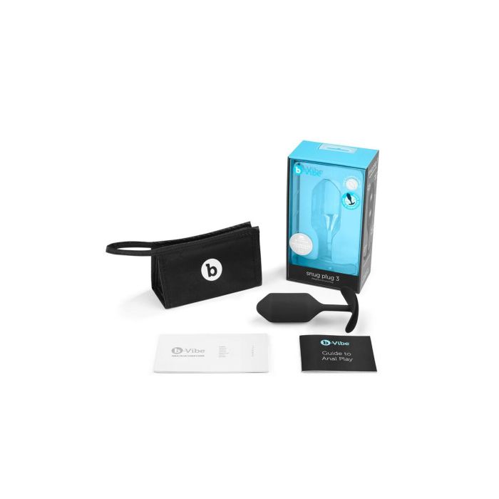 Plug Anal B-Vibe SNUG PLUG 3 Negro 5 Plug Anal B-Vibe SNUG PLUG 3 Negro 5