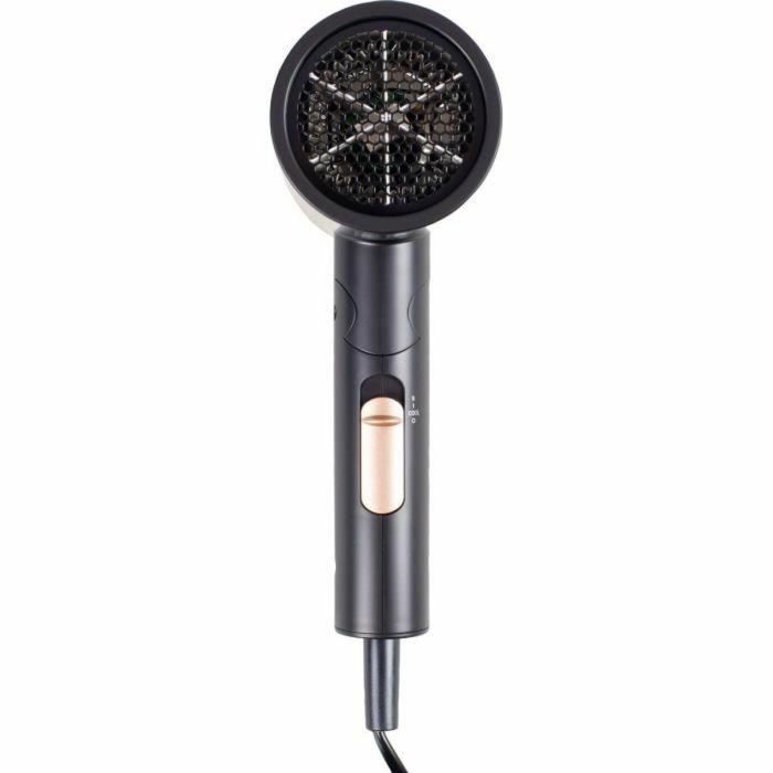 Livoo Secador de pelo iónico DOS173, 1600W, 3 temperaturas, Plegable, Concentrador de aire, Negro/Rosa 3