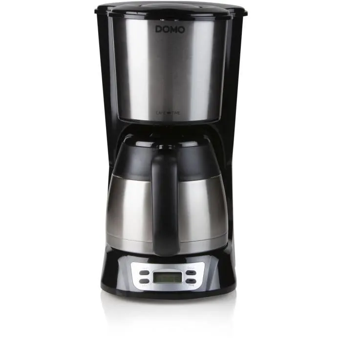 Domo DO709K Cafetera de Filtro 1000W 1L 8 Tazas Pantalla LCD Temporizador 24 Horas Acero Inoxidable 2 Domo DO709K Cafetera de Filtro 1000W 1L 8 Tazas Pantalla LCD Temporizador 24 Horas Acero Inoxidable 2