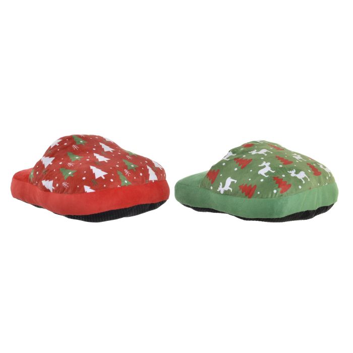 Calientapies Navidad Tradicional DKD Home Decor Verde Rojo 40 x 15 x 30 cm (4 Unidades)