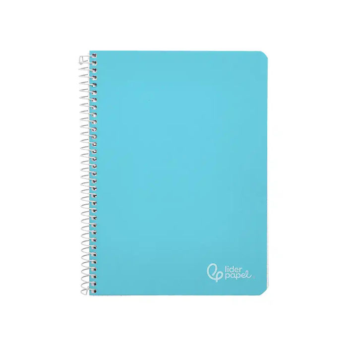 Liderpapel Cuaderno Espiral A4 Witty Tapa Dura 80 Hojas 90gr Cuadro 4mm Con Margen Celeste 1