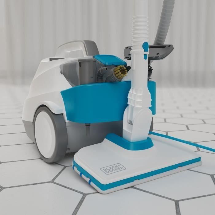 BLACK+DECKER - BHSMP2314-QS - Limpiador a vapor trineo multifunción 2300W - Depósito: 1,2L - Cable: 8m - 14 accesorios 4 BLACK+DECKER - BHSMP2314-QS - Limpiador a vapor trineo multifunción 2300W - Depósito: 1,2L - Cable: 8m - 14 accesorios 4