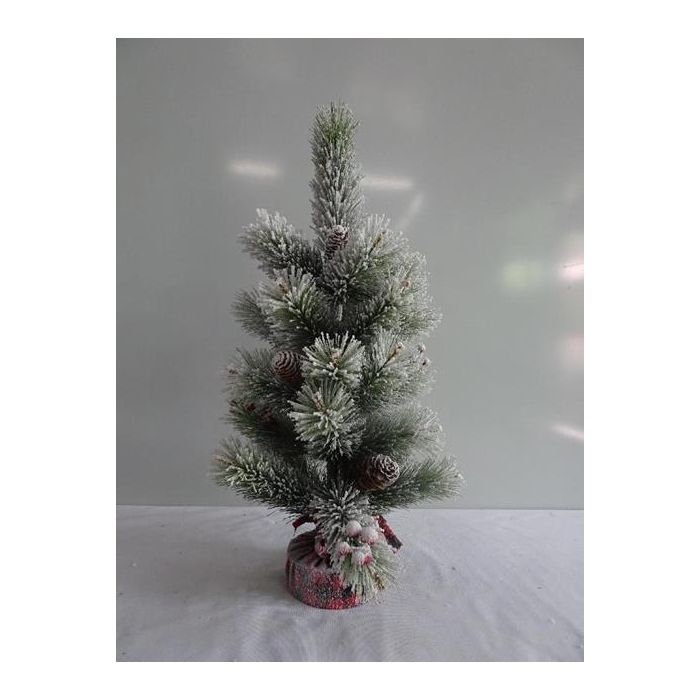 Arbol Navidad Alpina DKD Home Decor Verde Rojo 27 x 66 x 27 cm (2 Unidades)