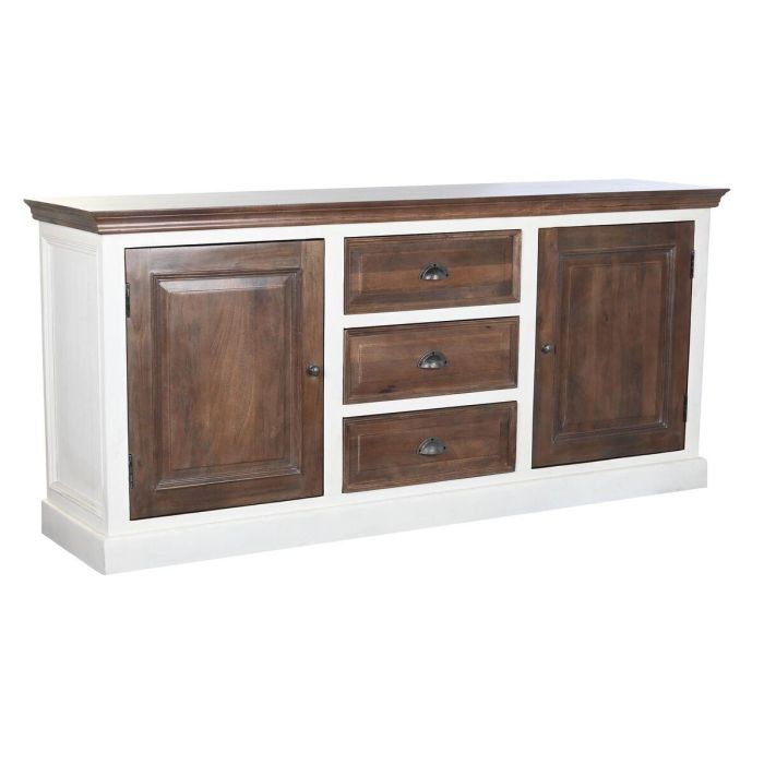 Buffet Tradicional DKD Home Decor Marron Oscuro Blanco 46 x 83 x 180 cm