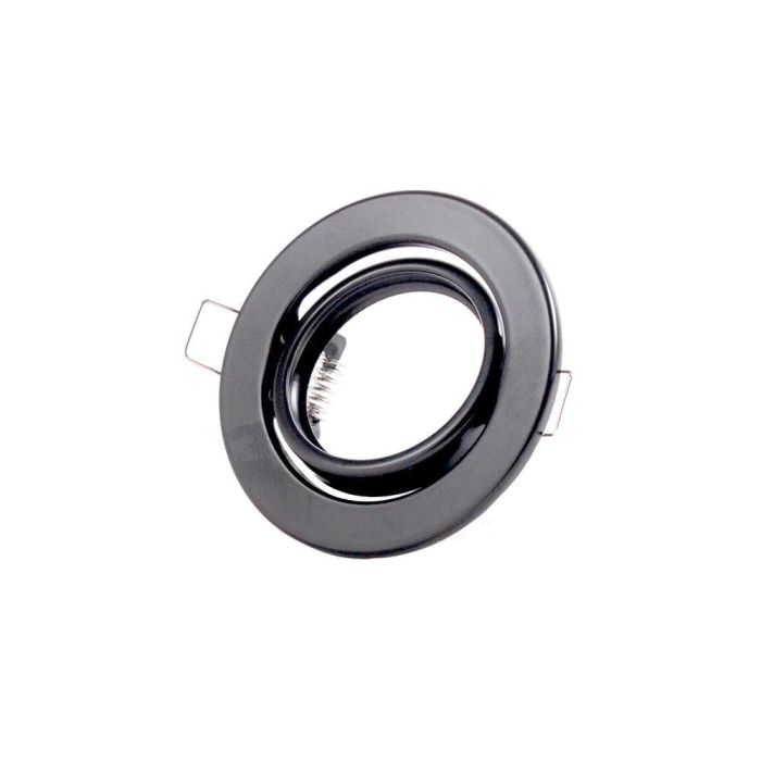 Aro Foco Downlight Circular Basculante "Vepa" Acero 90mm - Negro Aro Foco Downlight Circular Basculante "Vepa" Acero 90mm - Negro