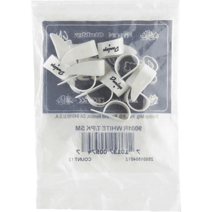Pack 12 Púas Dedo Talla S - Blanco