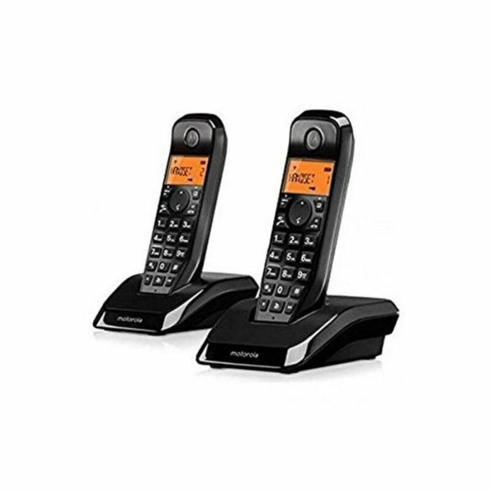 Teléfono Inalámbrico Motorola S1202 Duo Negro/Blanco