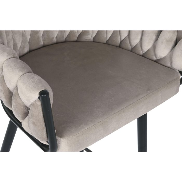 DKD Home Decor Taburete Moderno Beige Negro 58 x 101 x 53 cm 1