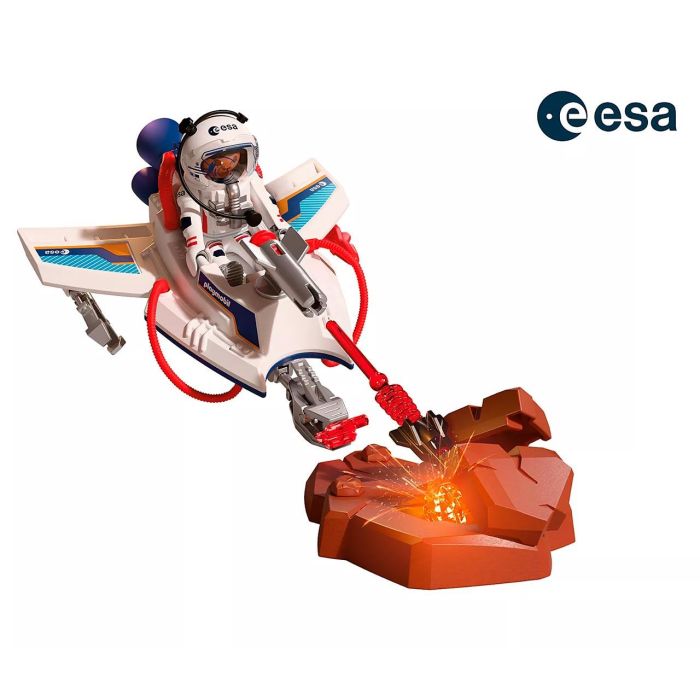 PLAYMOBIL 72013 Planeador Espacial de la ESA - Set de Exploración de Marte con Vehículo y Cristales 1