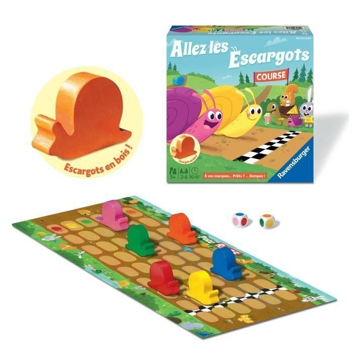 Ravensburger Vaya caracoles - Juego de Dados para Niños de 3+ Años - Colorido y Sencillo 4 Ravensburger Vaya caracoles - Juego de Dados para Niños de 3+ Años - Colorido y Sencillo 4