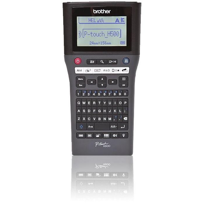 Brother Etiquetadora PT-H500 QWERTY, Conectividad Alámbrica, 30 mm/s, Negro