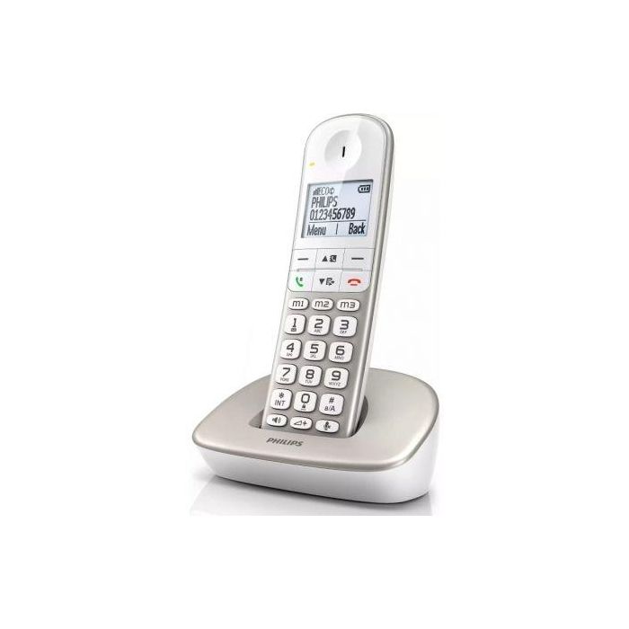 Teléfono Inalámbrico Philips XL4901S/23 1,9" DECT Blanco 1