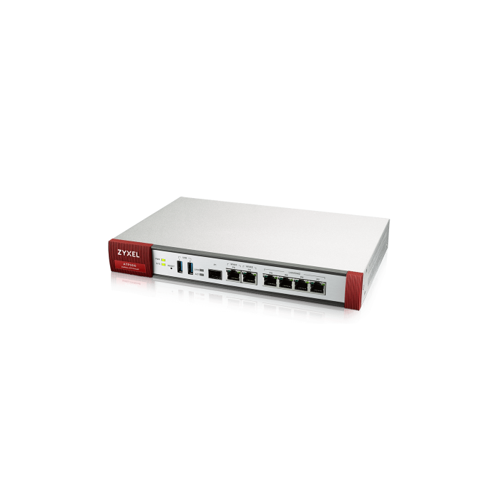Zyxel ATP200 Firewall con 2 WAN, 4 LAN/DMZ, 1 SFP, 2 USB y 1 Año de Bundle