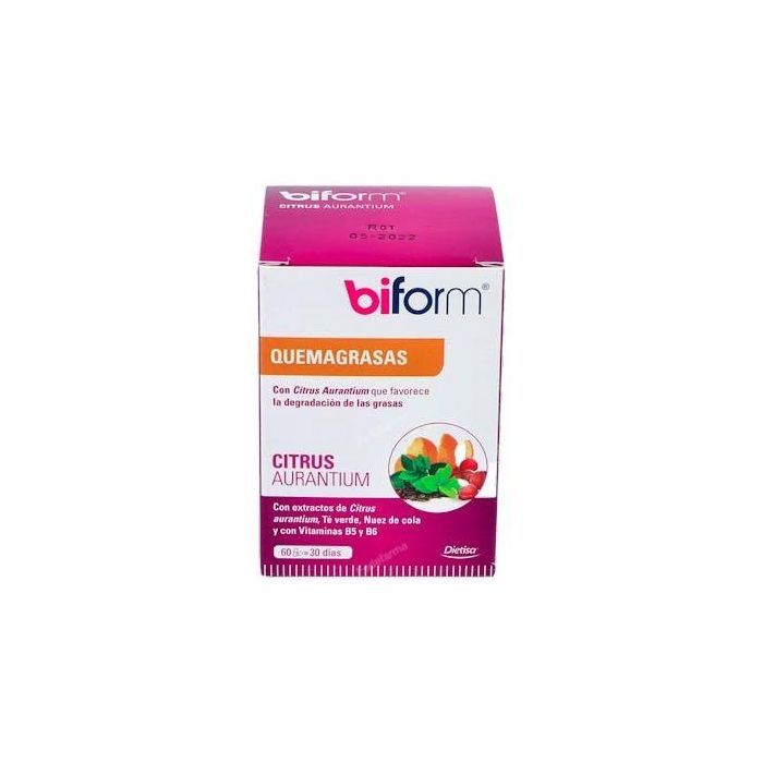 Biform de DIETISA Citrus Aurantium con Té Verde y Nuez de Cola 60 Cápsulas para Control de Peso y Grasas Acumuladas
