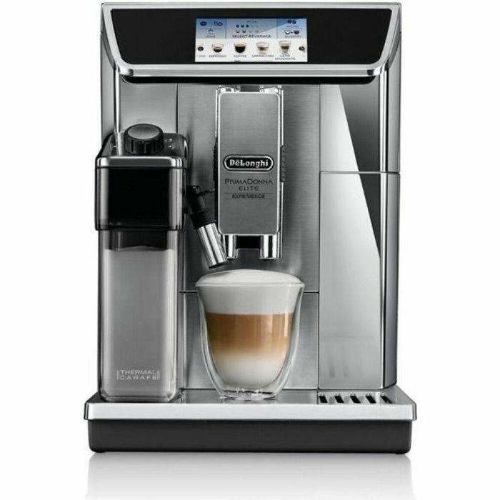 Delonghi ECAM650.85.MS PrimaDonna Elite Experience Cafetera Espresso conectada, pantalla táctil 4.3", jarra térmica, Gris Delonghi ECAM650.85.MS PrimaDonna Elite Experience Cafetera Espresso conectada, pantalla táctil 4.3", jarra térmica, Gris