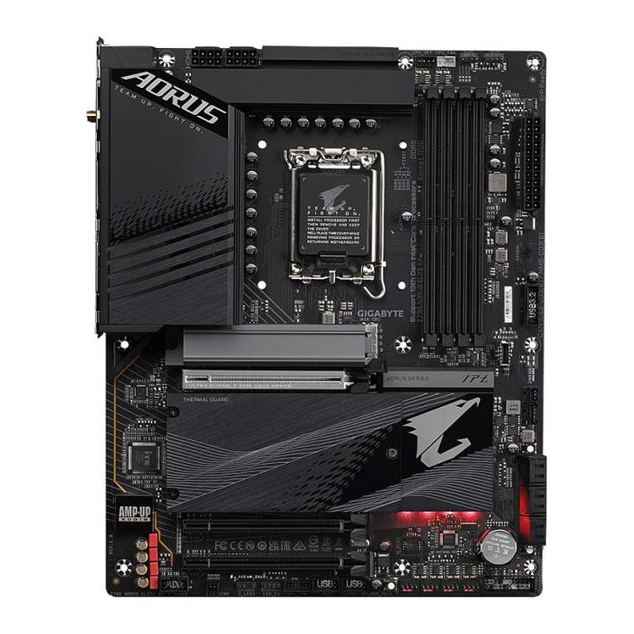 Gigabyte Z790 AORUS ELITE AX Placa base ATX LGA 1700 para Intel Core 14ª Gen, DDR5, Wi-Fi 6E, LAN 2.5GbE, 4x M.2 PCIe 4.0 1