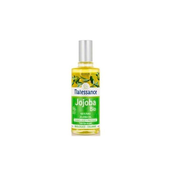 NATESSANCE Aceite de Jojoba Bio 100% Puro Primera Presión en Frío para Cara y Cabello 50ml