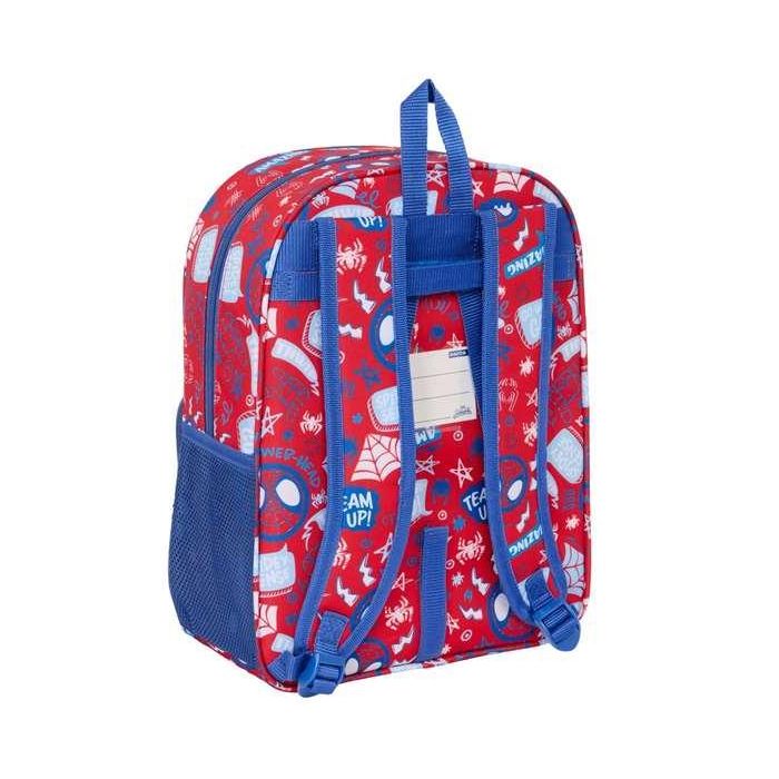 Mochila Escolar Spider-Man Rescue Azul Rojo 26 x 34 x 11 cm 1
