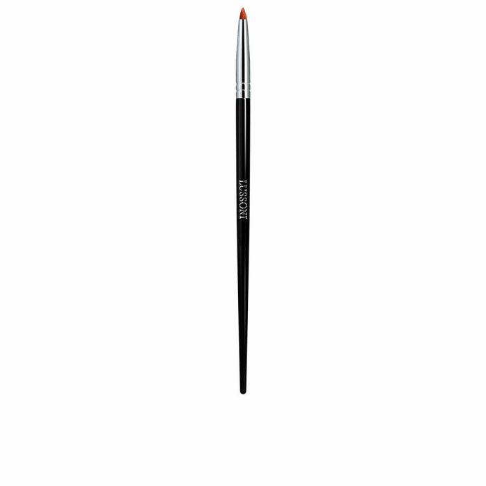 Lussoni PRO #524 Brocha para Delineado de Precisión de Ojos y Labios con Cerdas Sintéticas de Alta Calidad y Mango de Madera Barnizada, 1 ud