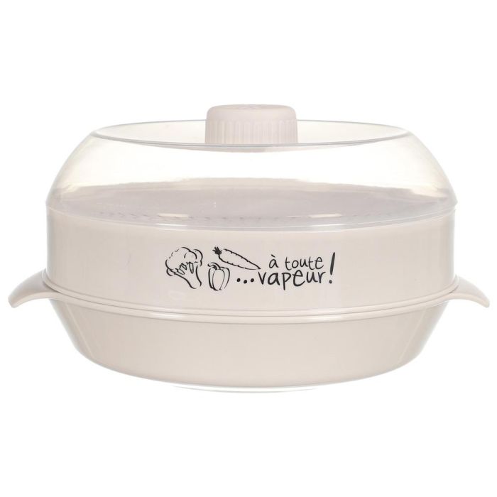 Cook Concept Recipiente para Cocinar al Vapor en Microondas con Tapa Regulable y Depósito de Agua, 25x21.5x12 cm 5