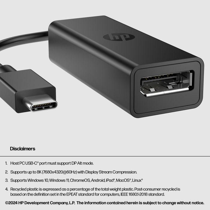 HP USB-C to DisplayPort Adapter G2 11 HP USB-C to DisplayPort Adapter G2 11