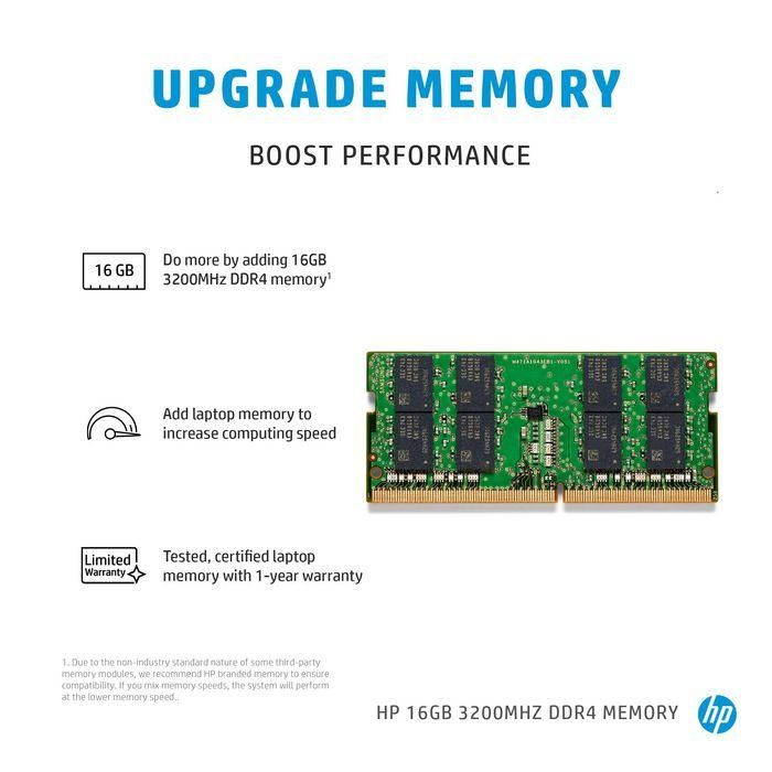 HP 8 GB 3200MHz DDR4 Memoria RAM | Módulo de Ampliación de Rendimiento para Portátil PC HP | Ideal para Aplicaciones Exigentes 1 HP 8 GB 3200MHz DDR4 Memoria RAM | Módulo de Ampliación de Rendimiento para Portátil PC HP | Ideal para Aplicaciones Exigentes 1