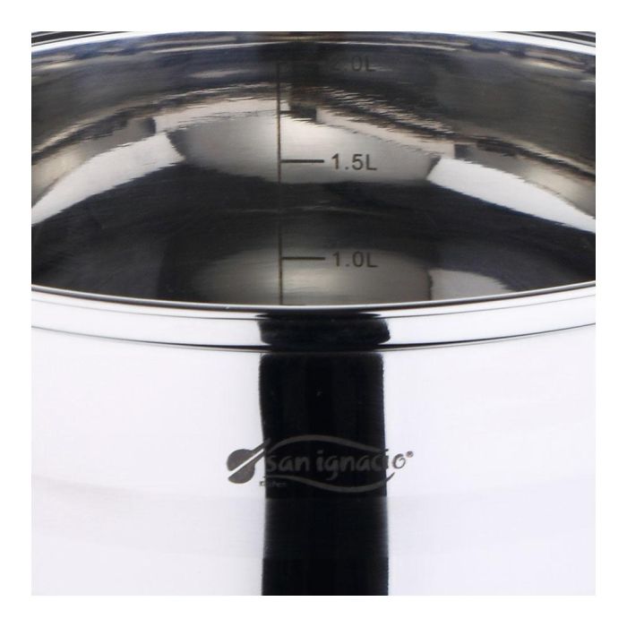 Bateria 5 piezas de acero inoxidable ind toledo: cazo ø16 cm / cacerola con tapa ø18 cm / cacerola con tapa ø20 cm 3 Bateria 5 piezas de acero inoxidable ind toledo: cazo ø16 cm / cacerola con tapa ø18 cm / cacerola con tapa ø20 cm 3