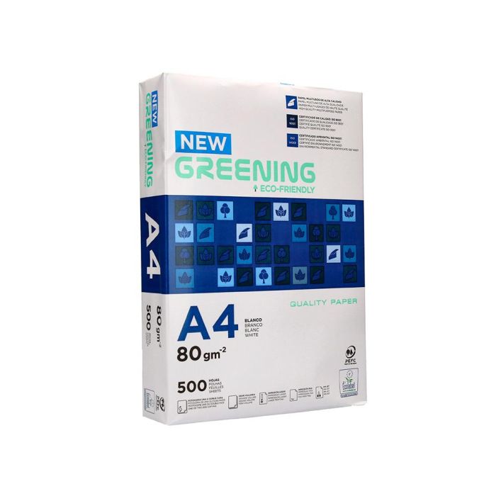 Papel Fotocopiadora Greening Din A4 80 gramos Paquete De 500 Hojas 3 Papel Fotocopiadora Greening Din A4 80 gramos Paquete De 500 Hojas 3