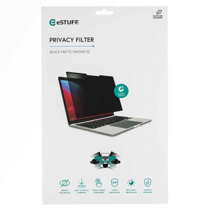 eSTUFF Filtro de Privacidad Magnético para Portátil 15.6" 16:9 - Protege Datos Sensibles y Pantalla 2 eSTUFF Filtro de Privacidad Magnético para Portátil 15.6" 16:9 - Protege Datos Sensibles y Pantalla 2