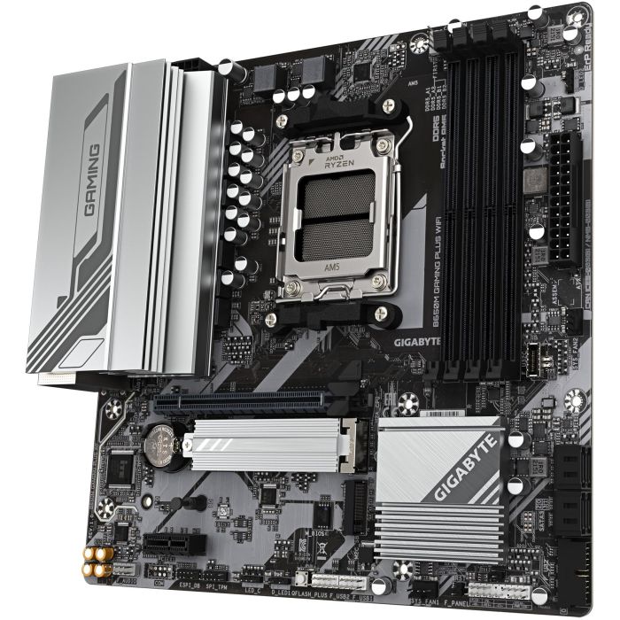 GIGABYTE B650M GAMING PLUS WiFi Placa Base AMD B650 Socket AM5 micro ATX DDR5 8000MHz WiFi 6E 2.5GbE LAN PCIe 4.0 M.2 3 GIGABYTE B650M GAMING PLUS WiFi Placa Base AMD B650 Socket AM5 micro ATX DDR5 8000MHz WiFi 6E 2.5GbE LAN PCIe 4.0 M.2 3