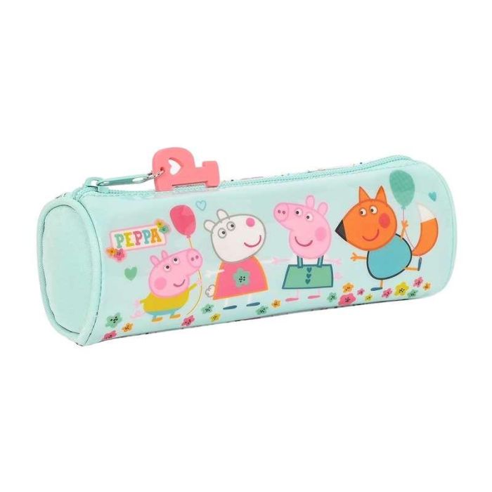 Estuche Escolar Cilíndrico Peppa Pig Cosy corner Azul claro (20 x 7 x 7 cm) 2 Estuche Escolar Cilíndrico Peppa Pig Cosy corner Azul claro (20 x 7 x 7 cm) 2