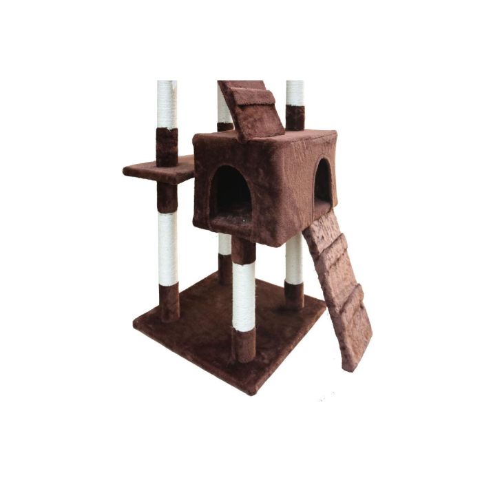 Árbol rascador para gatos Gloria 50 x 50 x 170 cm Marrón Madera Papel Sisal 2
