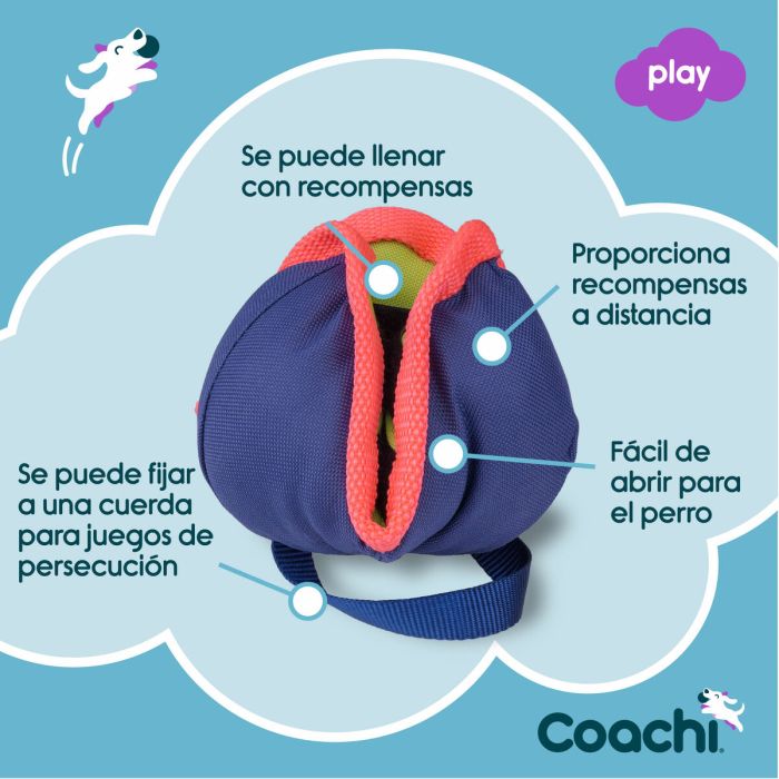 Juguete de adiestramiento Coachi CHASE & TREAT Azul 3