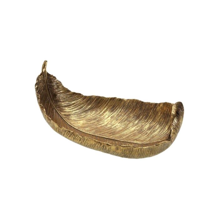 Centro de Mesa Hoja Dorada Versa 14x10 cm - Resina (2 Unidades) 1 Centro de Mesa Hoja Dorada Versa 14x10 cm - Resina (2 Unidades) 1