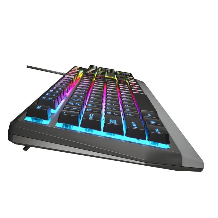 GENESIS RHOD 300 RGB Teclado Gaming Alámbrico USB de Membrana Completo con Teclado Numérico Retroiluminación LED RGB Negro 1 GENESIS RHOD 300 RGB Teclado Gaming Alámbrico USB de Membrana Completo con Teclado Numérico Retroiluminación LED RGB Negro 1