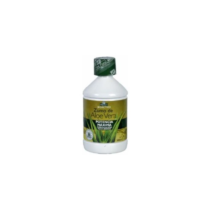 Aloe Pura Zumo de Aloe Vera 500ml, Gel Interior y Hoja Entera No Filtrado, 100% Natural, Bebida Antioxidante
