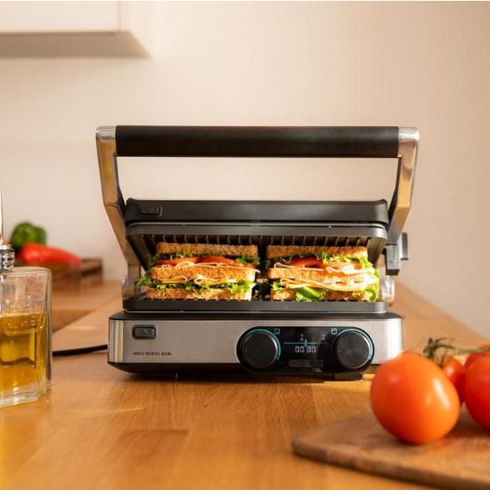 Cecotec 03099 Parrilla Eléctrica de Contacto Negro y Acero Inoxidable 2000 W 4