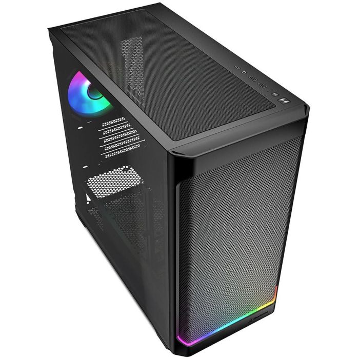 Sharkoon MK4W RGB Micro-ATX Caja PC | Negro con Panel Lateral de Cristal y Ventiladores RGB 2 Sharkoon MK4W RGB Micro-ATX Caja PC | Negro con Panel Lateral de Cristal y Ventiladores RGB 2