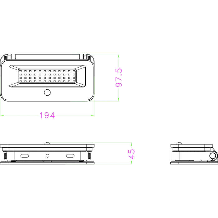 Galix G2610 Foco Solar de Pared con Sensor de Movimiento, 1200 Lúmenes, Muy Luminoso
