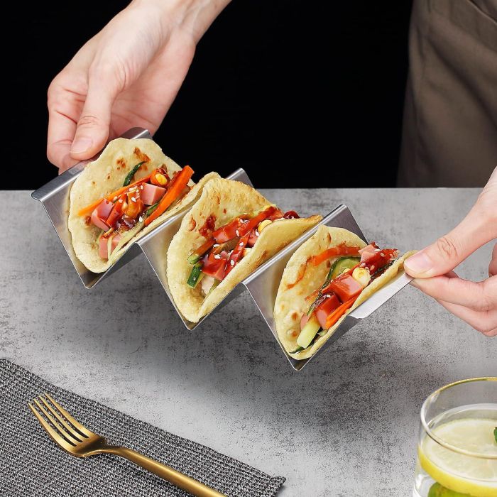 Soporte Para 3 Tacos My Bar - Inde (24 Unidades) 4 Soporte Para 3 Tacos My Bar - Inde (24 Unidades) 4