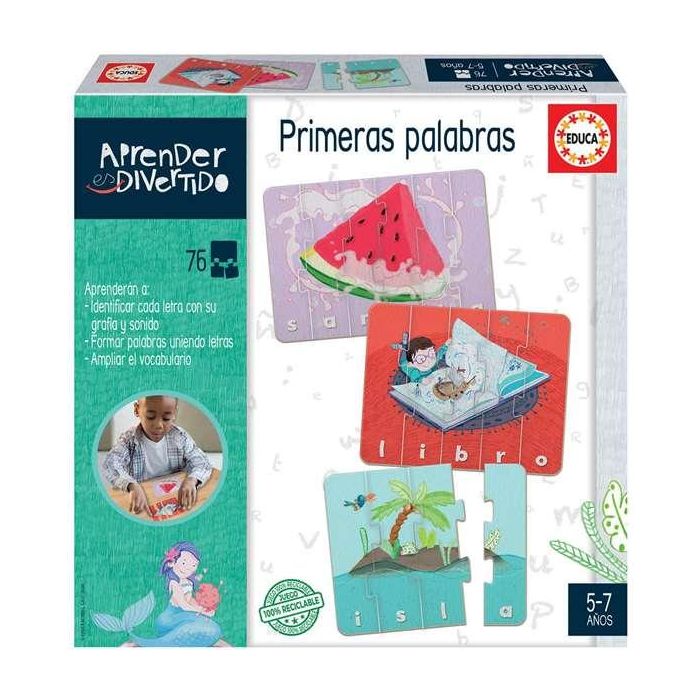 Educa Juego Aprender es Divertido Primeras Palabras para Niños de 5 a 7 Años en Español e Inglés 1