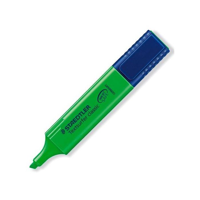 Staedtler Marcador Fluorescente Textsurfer Classic Verde - Caja de 10 Unidades (10 Unidades)